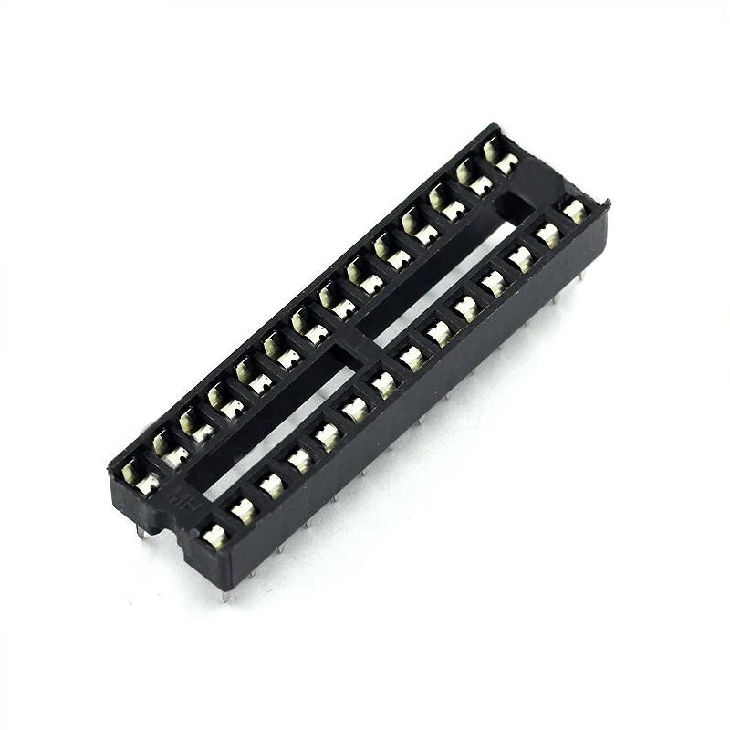DIP IC Sockets — 6 to 40 Pin, Solder Type, 2.54mm Pitch, PCB Mount (5-Pack)