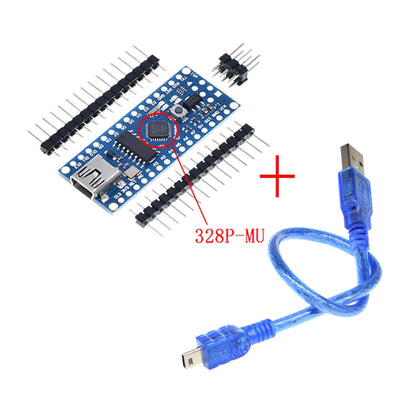 ATmega328P Nano V3.0 Development Board with CH340G USB 5V 16MHz Microcontroller for Arduino Projects