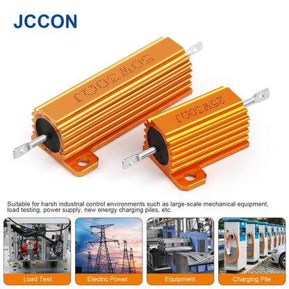 50W–100W Aluminum Wirewound Resistor RX24 0.1Ω–10KΩ Metal Shell Power Resistor