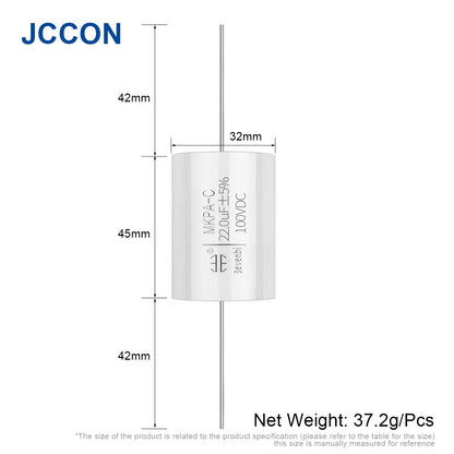 100V MKP Metallized Polypropylene Film Audio Capacitor 0.68µF-20µF for HiFi Frequency Divider