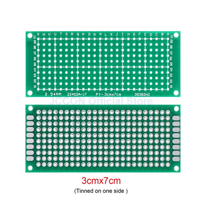 PCB Prototype Stripboard Veroboard Set 2x8, 3x7, 4x6, 5x7cm Universal DIY Soldering Boards