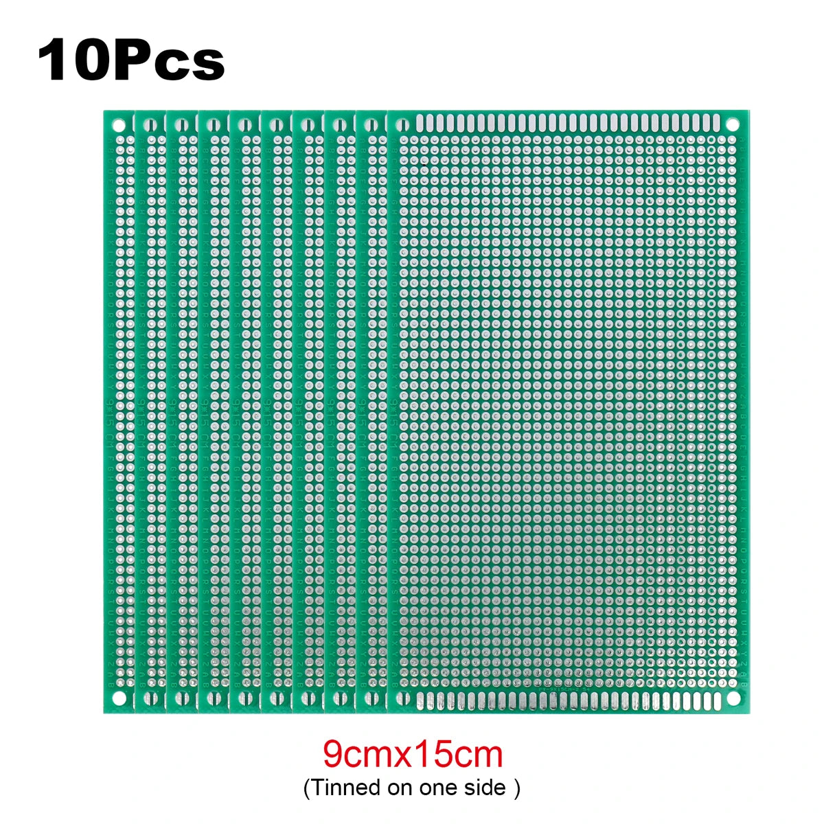 PCB Stripboard Prototype Board Single-Side Universal Prototyping 2x8, 3x7, 4x6, 5x7, 6x8, 7x9, 8x12, 9x10 Soldering