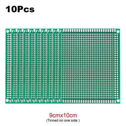PCB Stripboard Prototype Board Single-Side Universal Prototyping 2x8, 3x7, 4x6, 5x7, 6x8, 7x9, 8x12, 9x10 Soldering
