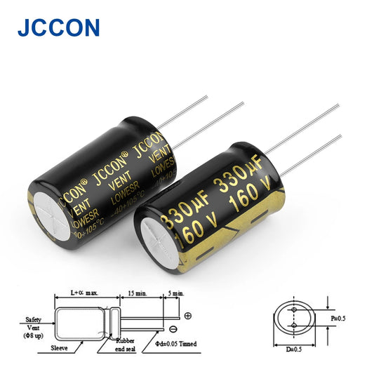 Aluminum Electrolytic Capacitor 160V 330uF High Frequency Low ESR Low Resistance