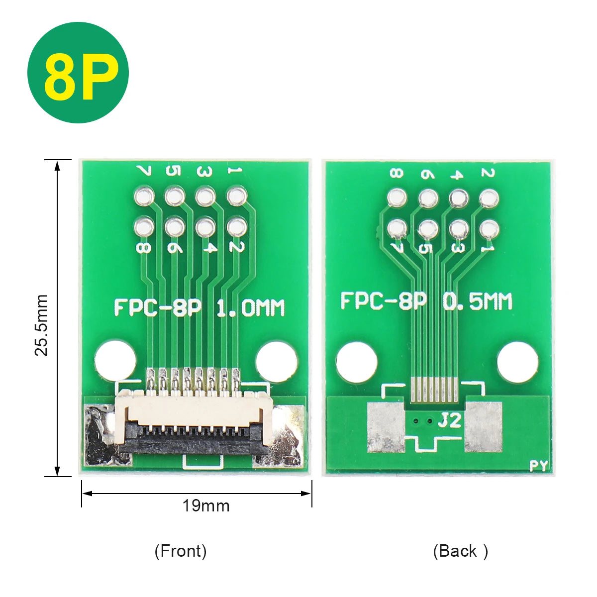 FPC Adapter Plate 6–40Pin to 2.54mm Straight Plug for 1.0mm Cable PCB