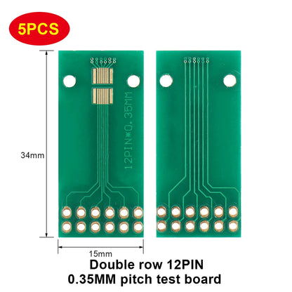 10P–30P Double-Row Test Adapter Board for LCM TFT LCD PCB 2.0mm/2.54mm Connector