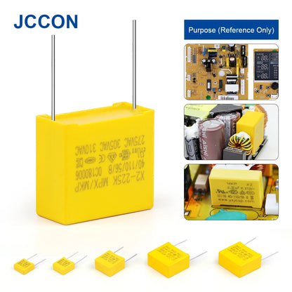 X2 Polypropylene Film Capacitors 275VAC 0.1µF–0.47µF