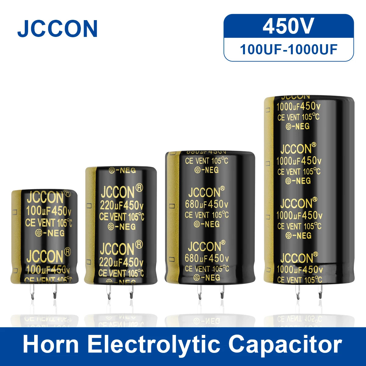 Audio Electrolytic Capacitor 450V 100UF 150UF 180UF 330UF 470UF 820UF High Frequency Low ESR for HiFi Amplifier Speaker