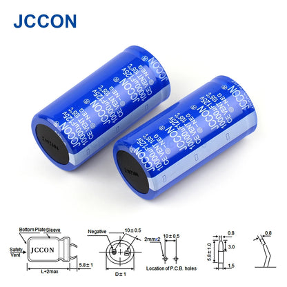 Audio Electrolytic Capacitor 125V 10000UF High Frequency Low ESR for HiFi Amplifier Speaker