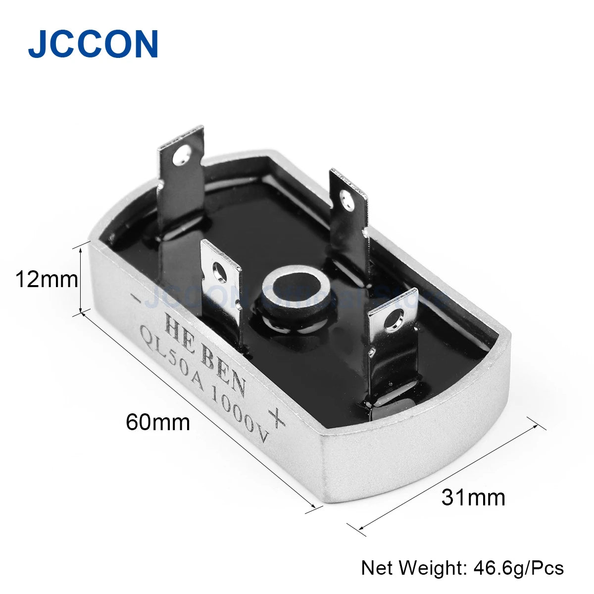 Three Phase PWM Rectifier QL50A Bridge Diode 50A Aluminum Case for Industrial Power Supply