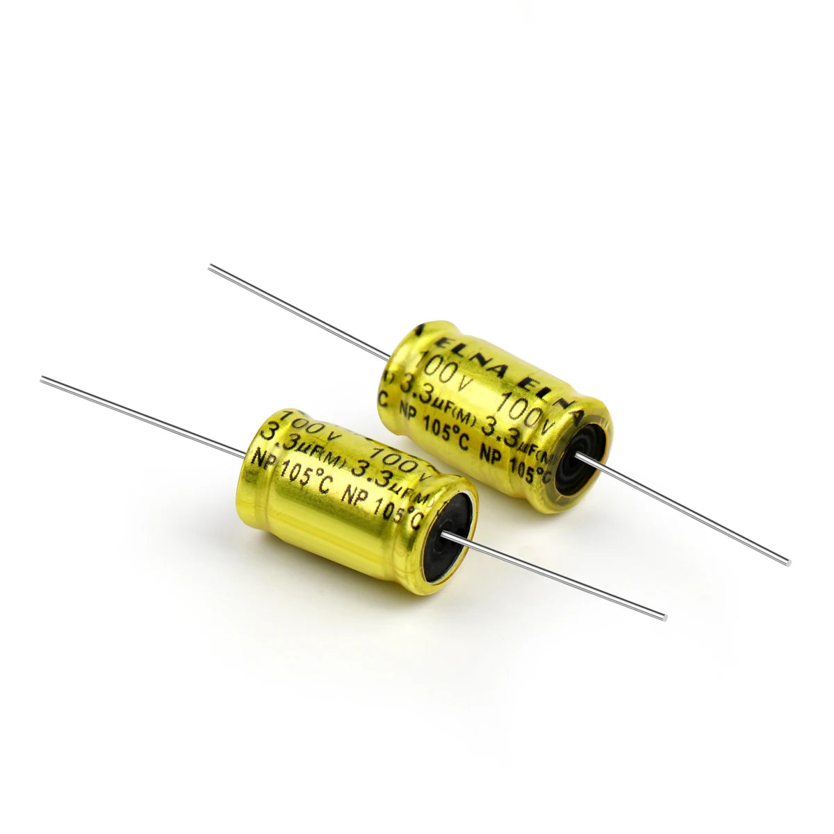 100V Horizontal Non-Polar Polypropylene Audio Capacitor 1µF-4.7µF for Speaker Frequency Divider & Crossover