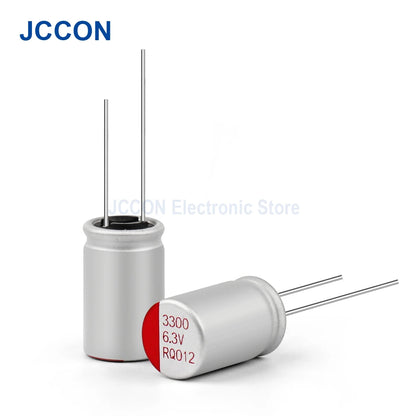 Solid Capacitor 6.3V–50V 100uF–1000uF for Motherboard and Graphics Card Applications