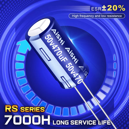 Aluminum Electrolytic Capacitor High Frequency Low ESR 16V–50V Long Service Life 7000 Hours