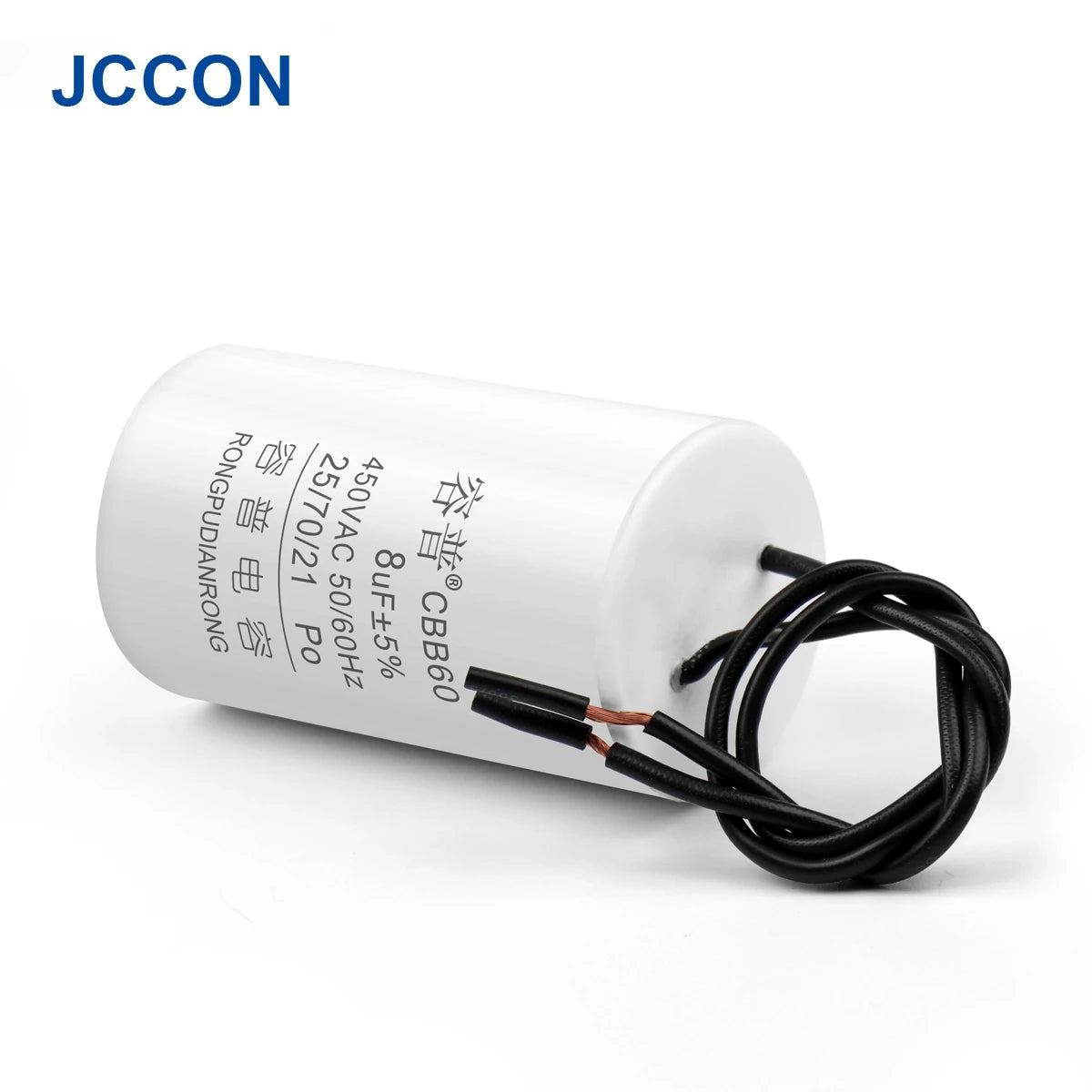 CBB60 Motor Run and Start Capacitor 450V AC 3–100µF for Washing Machines