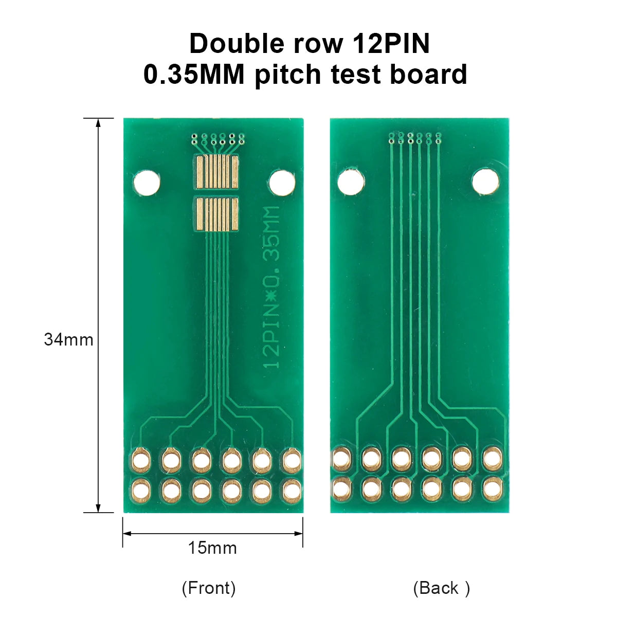 10P–30P Double-Row Test Adapter Board for LCM TFT LCD PCB 2.0mm/2.54mm Connector