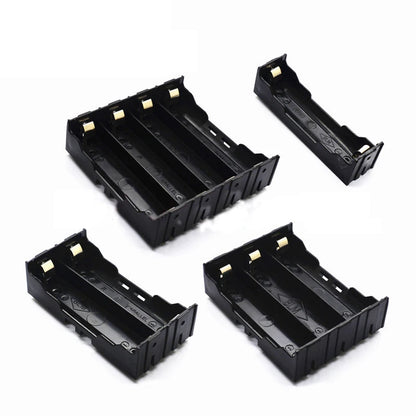 ABS 18650 Battery Holder Case Storage Box with Hard Pin Slots for 1-4 Cells