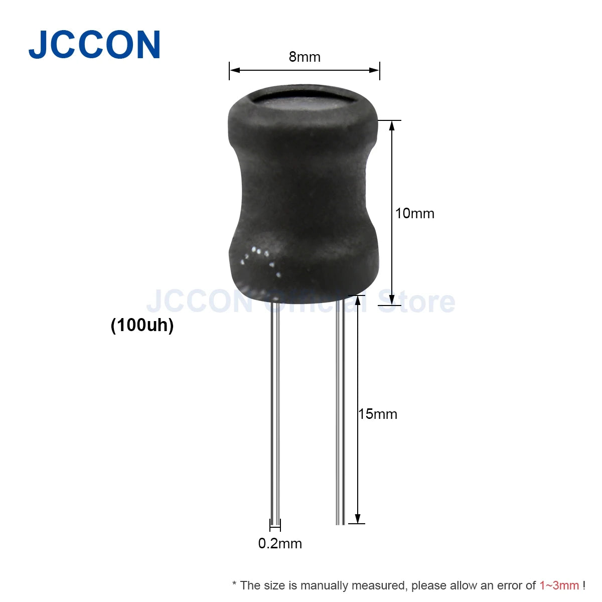 0810 8x10mm I-Shape Power Inductor Copper Coil DIP 2Pin 100uH–680uH