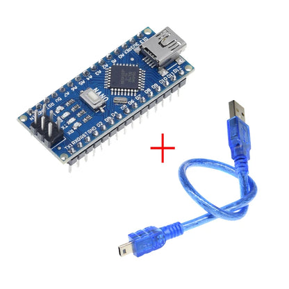 ATmega328P Nano V3.0 Development Board with CH340G USB 5V 16MHz Microcontroller for Arduino Projects
