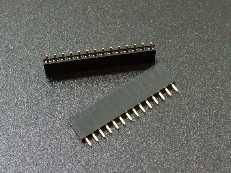 Female Pin File Female Pin Header 1x14 14-Pin 2.54mm — 2-Pack | Keszoox