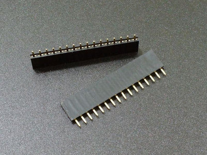 16 Way Header Female Pin Header 1x16 16-Pin 2.54mm — 2-Pack | Keszoox