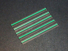 Header Male 1×40 Break-away Green (5-Pack)