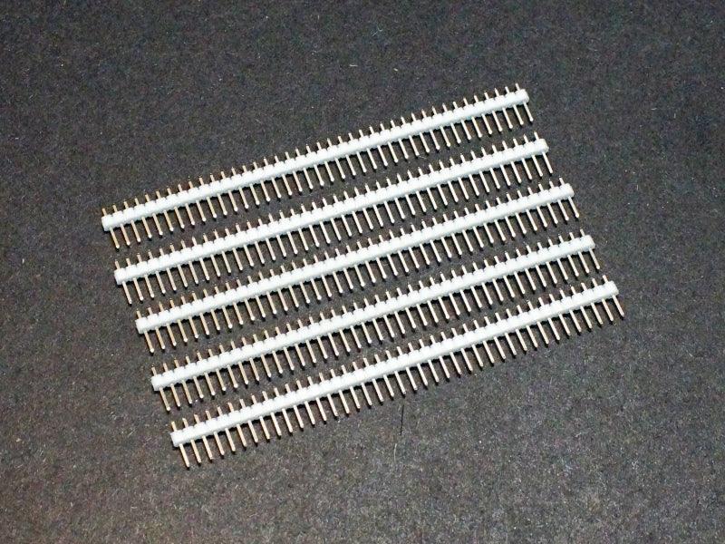 Header Male 1×40 Break-away White (5-Pack)