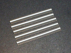 Header Male 1×40 Break-away White (5-Pack)