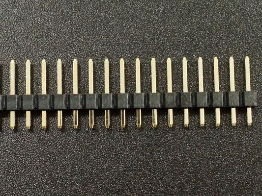 Header Male 1×40 Break-away Gold