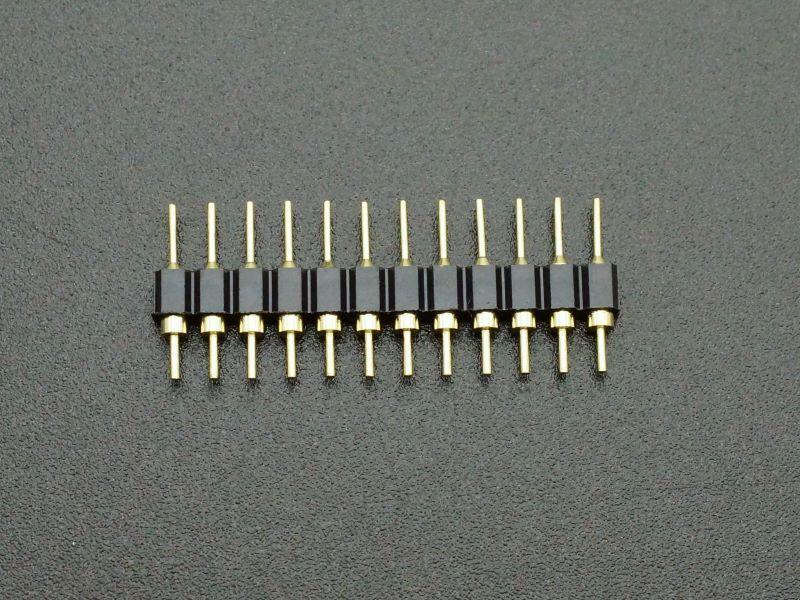 Header Machined Round Pin Male 1×12 Break-away Gold (50-Pack)