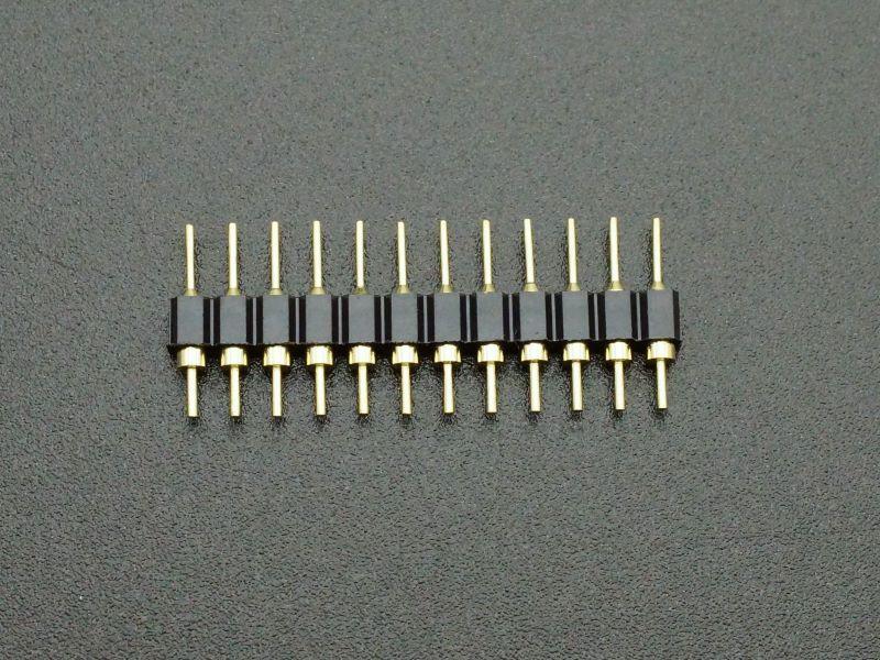 Header Machined Round Pin Male 1×12 Break-away Gold (50-Pack)