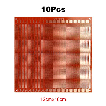 PCB Prototype Board 12x18cm Universal DIY Matrix Single-Row Continuous Hole Soldering Plate