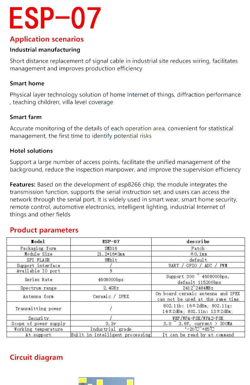 ESP8266 / ESP32 Serial WiFi Wireless Module Transceiver for Arduino and IoT Projects