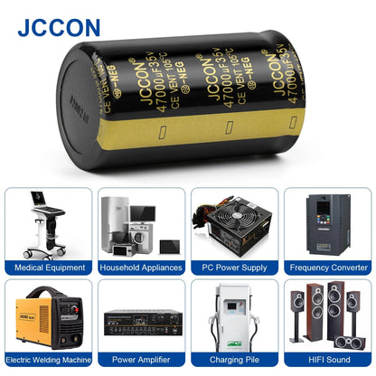 Audio Electrolytic Capacitor 35V 10000uF 22000uF 47000uF Low ESR High Frequency for Hifi Amplifier Speaker