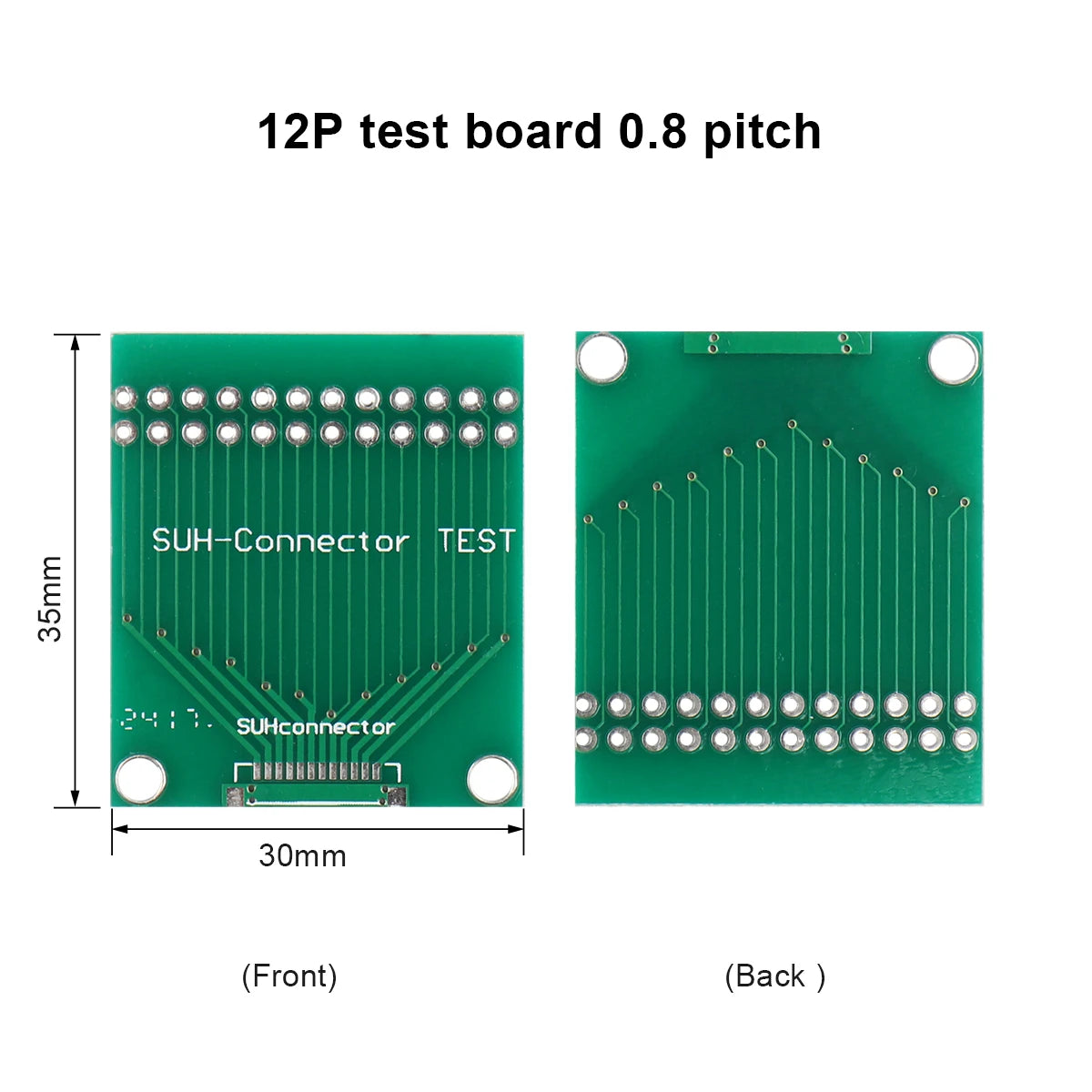 10P–30P Double-Row Test Adapter Board for LCM TFT LCD PCB 2.0mm/2.54mm Connector