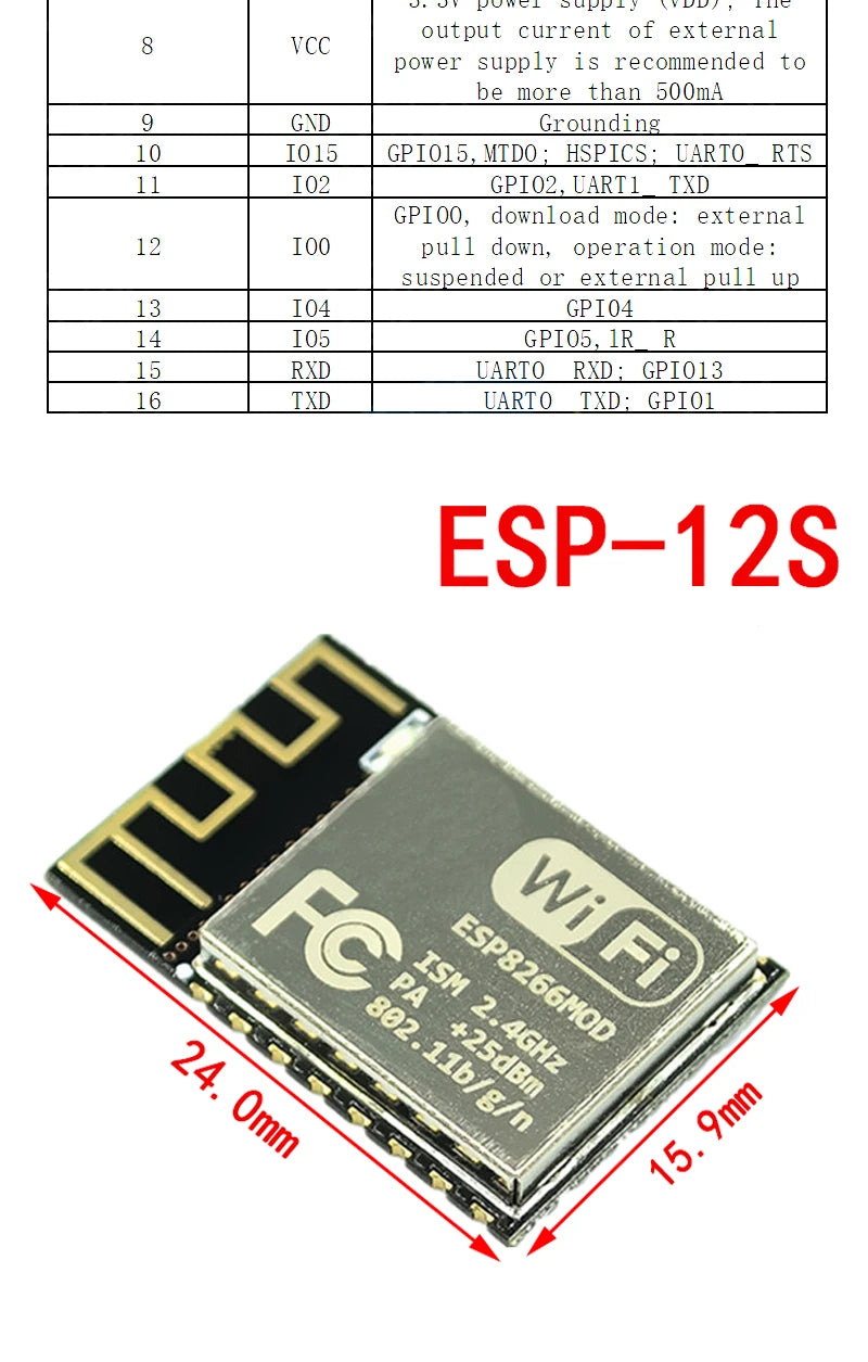 ESP8266 / ESP32 Serial WiFi Wireless Module Transceiver for Arduino and IoT Projects