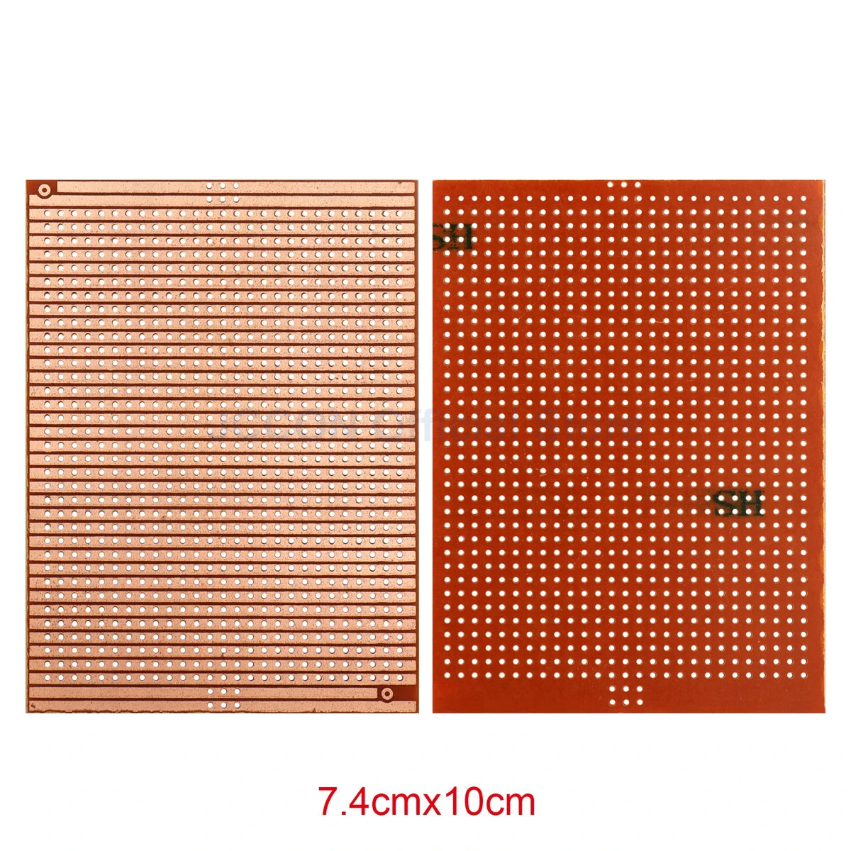 Bakelite PCB Prototype Board Single-Side Copper Experimental Circuit 5x7, 5x10cm Yellow