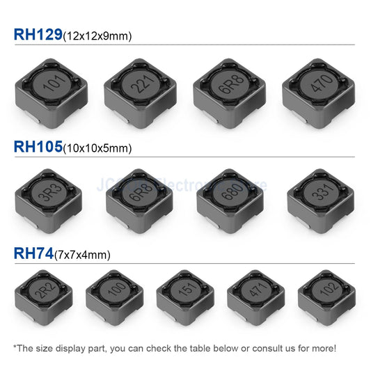 SMD Molding Power Inductors RH74–RH129 Shielded Anti-Interference
