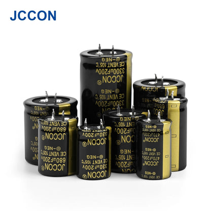 Audio Electrolytic Capacitor 200V 220UF-3300UF High Frequency Low ESR for HiFi Amplifier