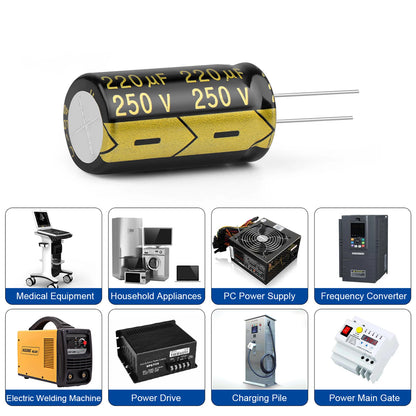 Aluminum Electrolytic Capacitor High Frequency Low ESR 25V–450V