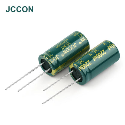 Aluminum Electrolytic Capacitor High Frequency Low ESR 6.3V–450V 100uF–1000uF