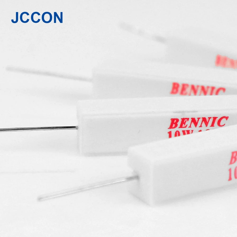 10W Cement Resistor 250V Power Resistance SQP IOW 1.1Ω–18Ω Ceramic Cement