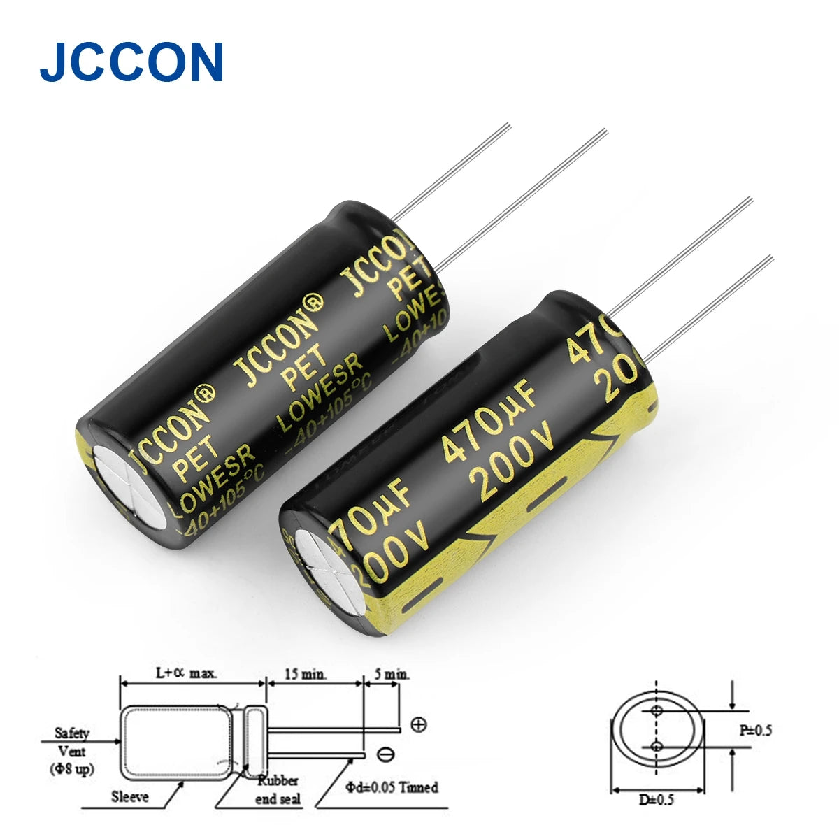 Aluminum Electrolytic Capacitor High Frequency Low ESR 25V–450V