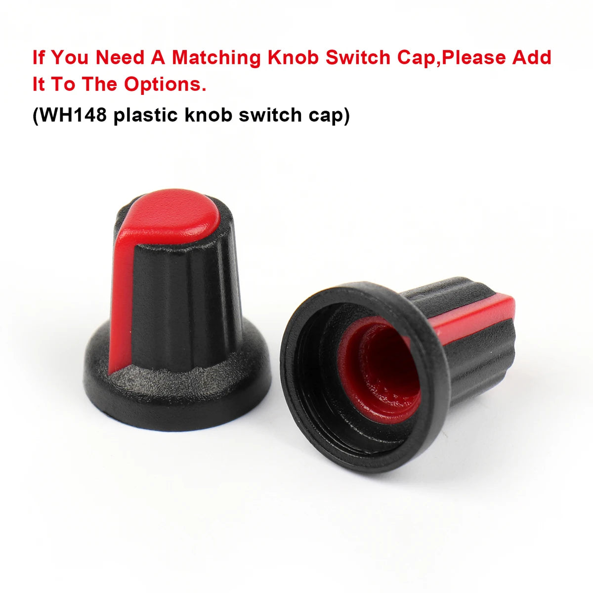 WH148 Dual Stereo Amplifier Potentiometer 1K–500KΩ 6-Pin 15mm Shaft