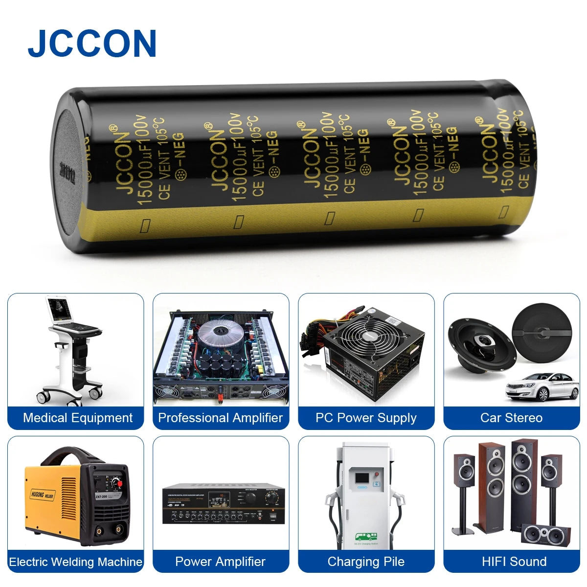 Audio Electrolytic Capacitor 100V 1000uF 2200uF 3300uF 4700uF Low ESR High Frequency for Hifi Amplifier Speaker