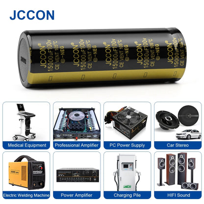 Audio Electrolytic Capacitor 100V 1000uF 2200uF 3300uF 4700uF Low ESR High Frequency for Hifi Amplifier Speaker