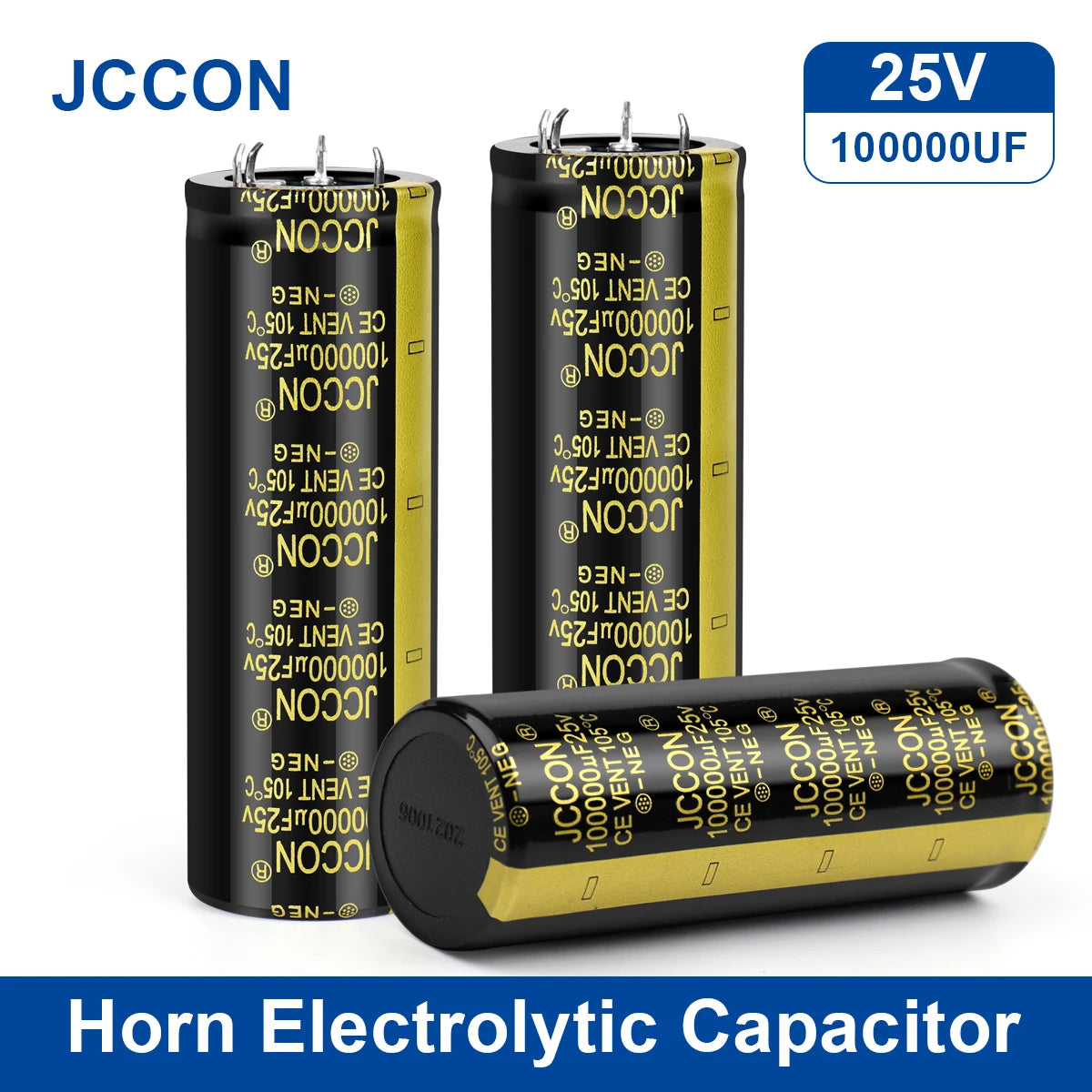 Audio Electrolytic Capacitor 25V 10000UF-47000UF High Frequency Low ESR for HiFi Amplifier Speaker