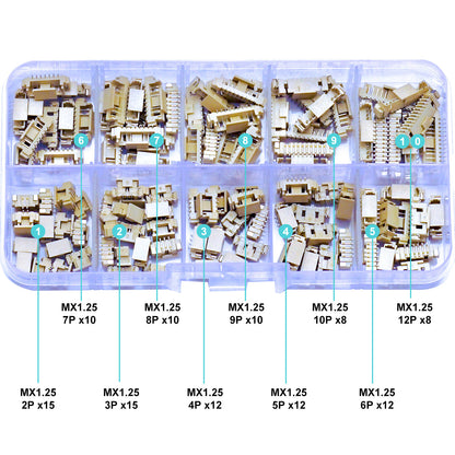 Durable and precise Molex MX1.25mm SMT vertical sockets suitable for secure PCB mounting