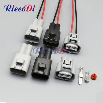 2 pin waterproof male female connector plug for hydraulic motor wiring in Toyota vehicles