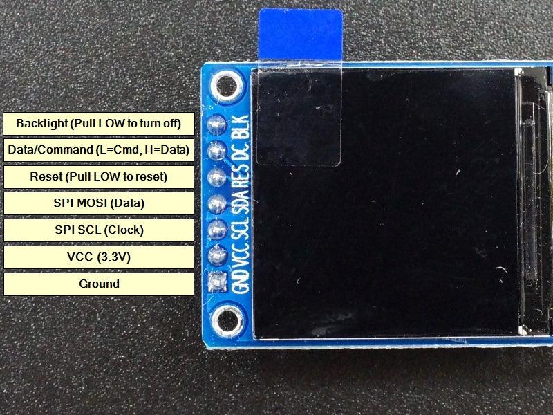 IPS LCD 1.3″ 240×240 RGB Display ST7789