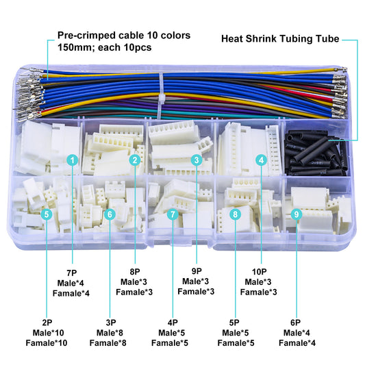 JST-XH_2.54_Male_Connector_with_22AWG_Wire